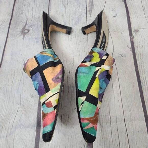 Vintage 80s 90s Vaneli Lip Pop Art Heels - Picture 9 of 15